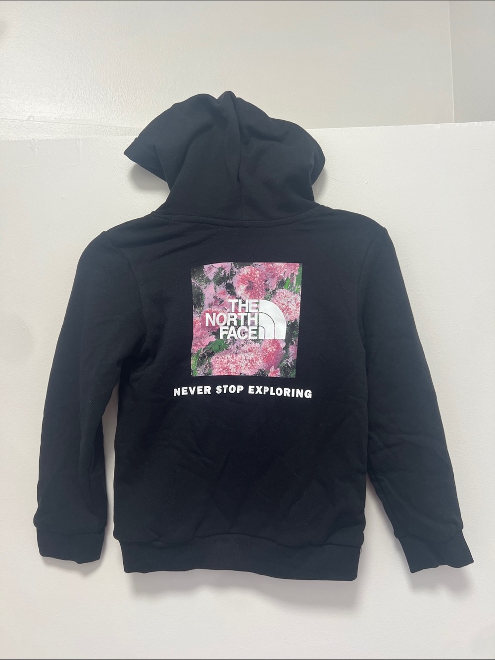 The North Face Kids’ NSE Logo Hoodie Black/Pink Sz XS